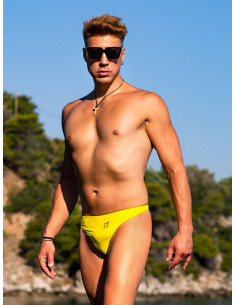 Men's thong swimwear - Yellow - ART PD1-05