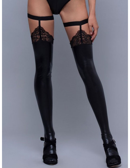 Stockings from faux leather - ART 5320
