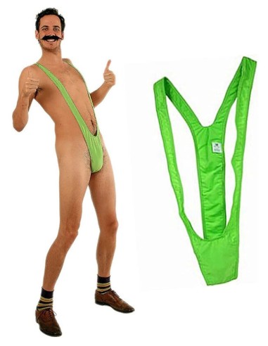 Men's one piece thong - Green - ART PD100