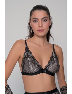 Δαντελένιο Σουτιέν Τριγωνάκι 10198 - Ασημί