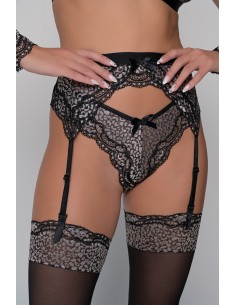 Ζαρτιέρες Δαντέλα 5423 - Ασημί