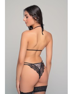 κορμάκι δαντέλα Animal Print-ζέμπρα 2