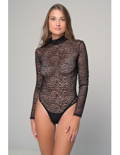 διάφανο κορμάκι εξώρουχο ζιβάγκο-μαύρο