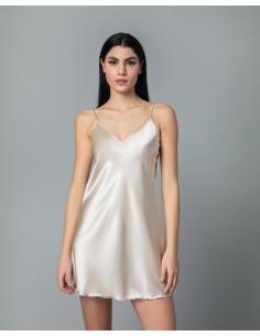 Σατέν Νυχτικό με String – Χρυσαφί