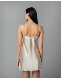 Σατέν Νυχτικό με String – Χρυσαφί 2