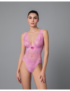 Δαντελένιο Κορμάκι - Rose pink