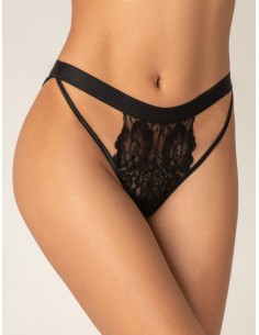 Δαντελένιο Ψηλόμεσο String - Μαύρο