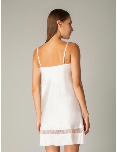 Νυφικό Σατέν Νυχτικό με String – Ιβουάρ 2