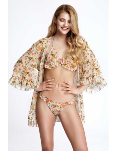 Ρομαντική Διάφανη Ρόμπα - Φλοράλ