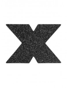 Bijoux Indiscrets - Flash Cross Black Nipple covers - D-197948