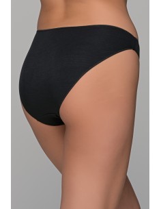 High Leg Bikini slip from Bamboo - Black 2