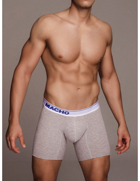 Macho Underwear - Long Boxer - MC087 - Grey
