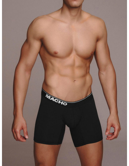 Macho Underwear - Long Boxer - MC087-00 - Black