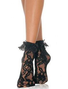 Ankle stockings with lace hem - LA-3030 2