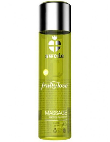 Swede - Fruity Love Warming Effect Massage Oil - Vanilla and Gold Pear - D-227018
