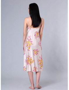 Midi νυχτικό με φλοράλ print - ART 3378 2