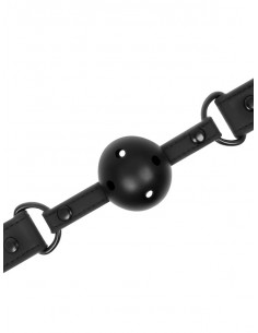 Fetish Submissive - Vegan Leather Breathable Ball Gag - D-218908 2