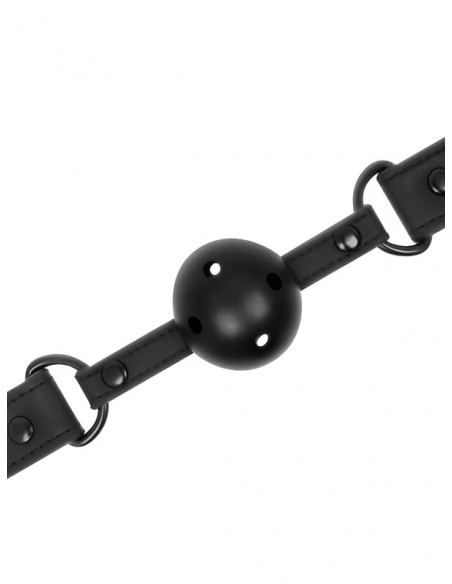 Fetish Submissive - Αναπνεύσιμο Ball Gag από Vegan δέρμα - D-218908