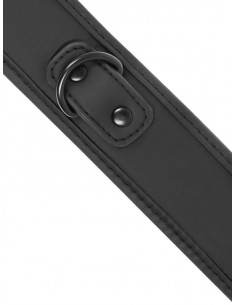 Fetish Submissive - Vegan Leather ΅Collar with chain - D-218919 2