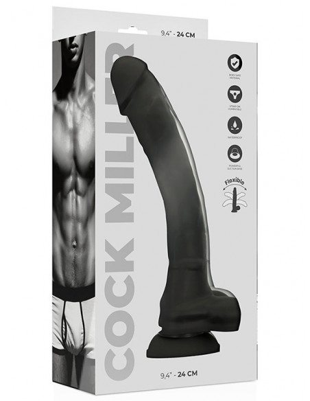 Cock Miller - Silicone Density Cocksil - Black 24 cm - D-224957